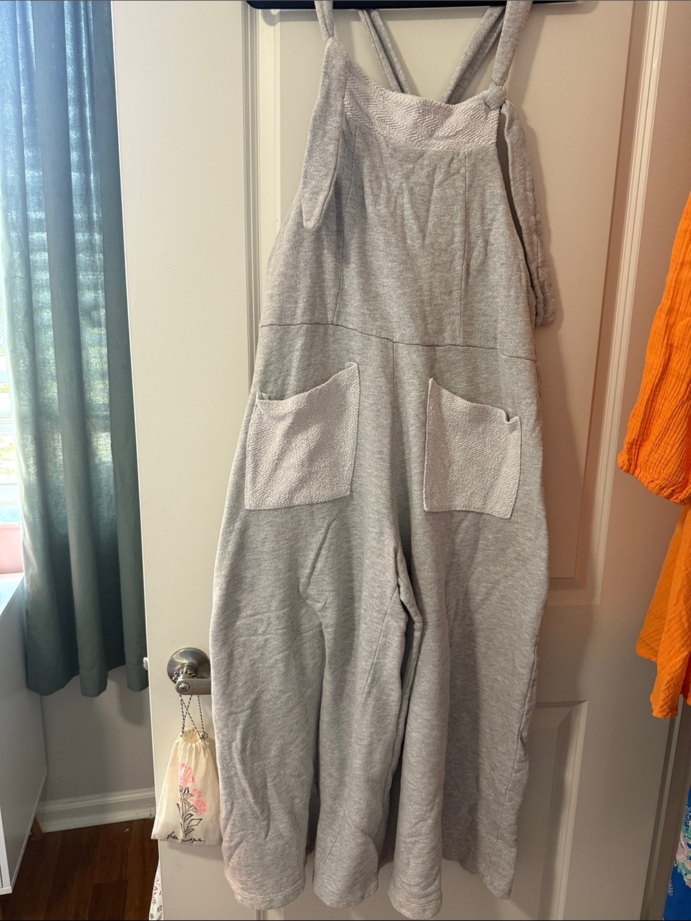 Three Bird Nest Light Gray Lounge Overalls